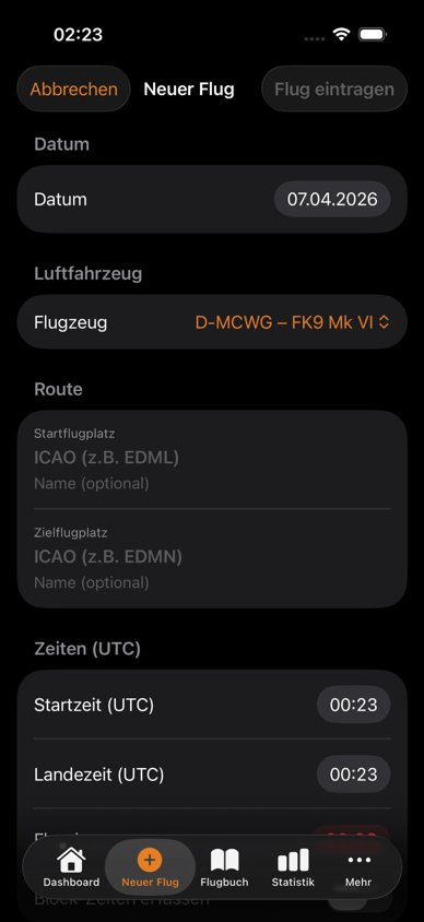 Neuer Flug