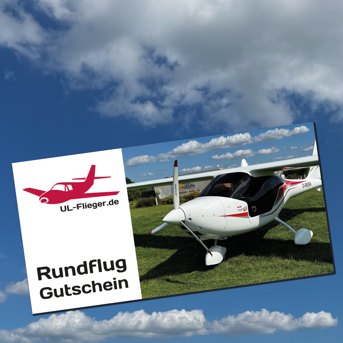 Rundflug Gutschein 120 Minuten – Ultraleichtflug mit Erlebnisgarantie verschenken