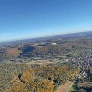 Rundflug Pottenstein rundflug fränkische schweiz mit blick auf felsen und burgen