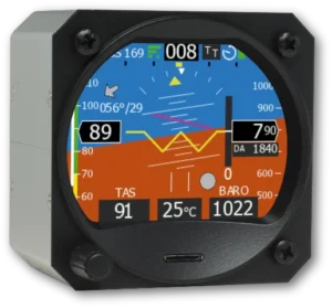 Kanardia Horis 80 mm Master künstlicher Horizont im Cockpit